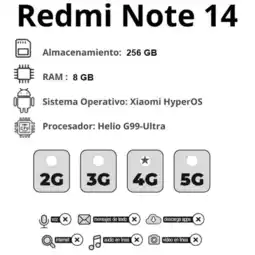 Falabella Celular Redmi Note 14 256Gb 8Ram Verde oferta