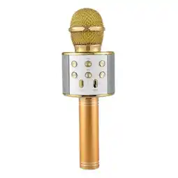 Falabella Microfono Para Niños Karaoke Bluetooth Liviano WS-858 Dorado oferta