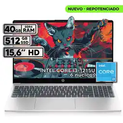 Falabella PORTATIL INTEL CORE I3 1215U 40 GB RAM 512 GB SSD PANTALLA 15,6 FHD SILVER oferta