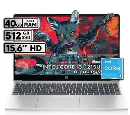 Falabella PORTATIL INTEL CORE I3 1215U 40 GB RAM 512 GB SSD PANTALLA 15,6 FHD SILVER oferta