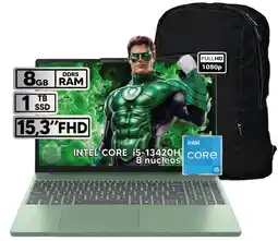 Falabella PORTATIL IDEAPAD SLIM 3 I5 13420H 8GB RAM 1TB SSD 15.3 FHD GREEN LIGHT + BOLSO OBSEQUIO oferta