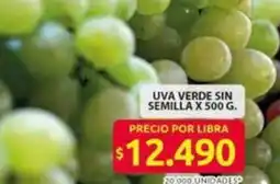 Ara Uva verde sin semilla oferta