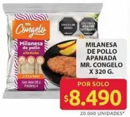 Ara Mr. congelo milanesa de pollo apanada oferta