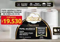 Ara Arbora premium papel higiénico triple hoja oferta
