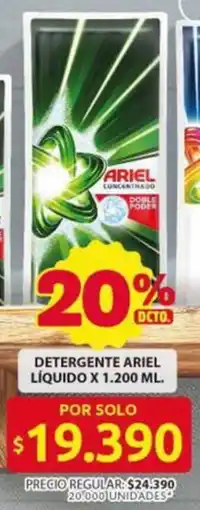 Ara Ariel detergente líquido oferta