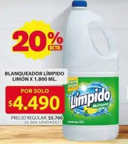 Ara Límpido blanqueador limón oferta
