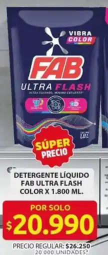 Ara Fab ultra flash detergente líquido color oferta