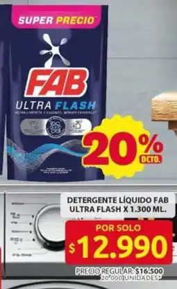 Ara Fab ultra flash detergente líquido oferta