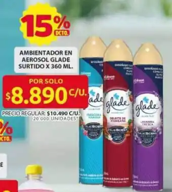 Glade ambientador en aerosol surtido