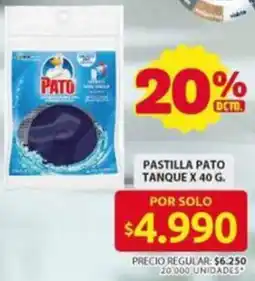 Ara Pato pastilla tanque oferta