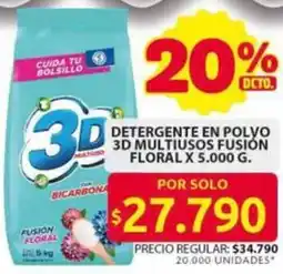 Ara 3D detergente en polvo multiusos fusion floral oferta