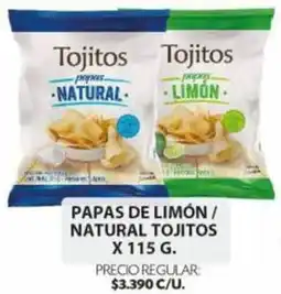 Ara Tojitos papas de limón/ natural oferta