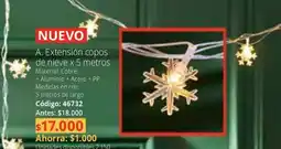Nova Venta Extensión copos de nieve oferta
