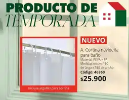 Nova Venta Cortina navideña para baño oferta
