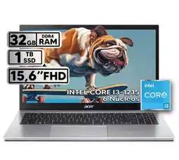 Falabella PORTÁTIL INTEL CORE i3 1215U RAM 32GB SSD 1TB 156″ FHD SILVER oferta