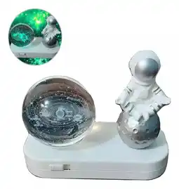 Falabella Lámpara De Bola De Cristal 3d Luz Nocturna Astronauta Luna oferta