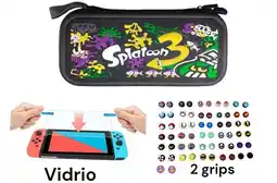 Falabella Estuche Rígido Splatoon 3 + 2 Grips + Vidrio Para Switch oferta