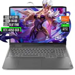 Falabella Portátil LOQ AMD Ryzen 7 RTX 4050 16GB 512GB 15.6 FHD oferta