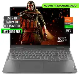 Falabella Portátil AMD Ryzen 7 RTX 4050 2TB SSD 24GB RAM 15.6 FHD oferta