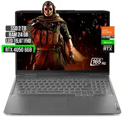 Falabella Portátil AMD Ryzen 7 RTX 4050 2TB SSD 24GB RAM 15.6 FHD oferta