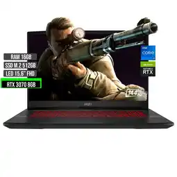 Falabella GL66 INTEL CORE I7 12700H SSD 512GB RAM 16GB RTX 3070 8GB 15,6 FHD 144Hz oferta