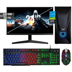Falabella PC GAMER INTEL CORE I5-12400 RTX 3050 8GB SSD 1TB RAM 16GB LED 24 FHD oferta