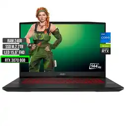 Falabella Portátil Intel Core i7 RTX 3070 2TB SSD 24GB RAM 15.6 FHD oferta