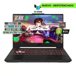 Falabella TUF AMD RYZEN 7-6800H RTX 3050Ti 4GB SSD 1TB RAM 16GB LED 15,6 FULL HD 144Hz oferta