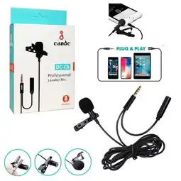 Falabella Micrófono Lavalier Profesional Dc-C5 + Puerto De 3,5 Mm oferta