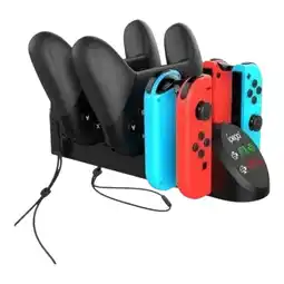 Falabella Base Soporte De Carga Pg-9187 6 En 1 Negra Para Switch oferta