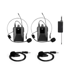 Falabella Micrófonos Inalámbricos Dual UHF Transmisor Profesional DX-200H oferta