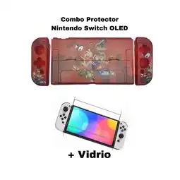 Falabella Acrilico Diseño Odyssey + Vidrio Protector Para Switch Oled oferta