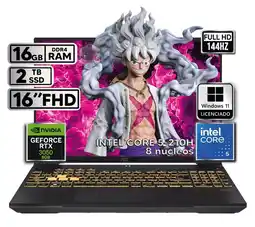 Falabella PORTATIL TUF INTEL CORE 5-210H RTX 3050 16GB RAM 2TB SSD W11 H 16 WUXGA 144HZ oferta
