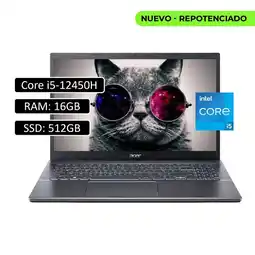 Falabella Portatil A515 Intel Core i5 12450H Ssd 512GB Ram 16GB 15.6” Fhd Win 11 home oferta
