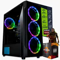 Falabella PC Gamer Ryzen 5 5600G/ RAM 16GB / SSD 512GB / Board A520 / 350W Estándard oferta