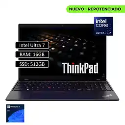 Falabella Portatil Thinkpad E16 Ultra 7 155U Ram 16Gb Ssd 512Gb Win11 Pro 16P oferta