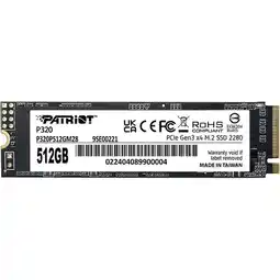 Falabella SSD NVMe P320 512GB M2 3000x2200 para Rendimiento Ágil y Sistema Estable oferta