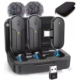 Falabella Micrófono Inalámbrico De Solapa Doble Receptor Para Celular Estuche oferta