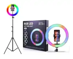 Falabella Aro Luz Led Colores 26 Cm Tripode 2m Rgb Audio Ritmico oferta