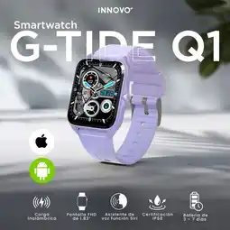 Falabella Smartwatch G-tide Q1 Pantalla 1.83 Pulso Extra Ios/android Sumergible Lila Gris oferta