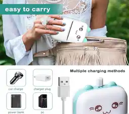 Falabella Impresora Térmica Portátil Bluetooth Mini para Fotos y Notas oferta