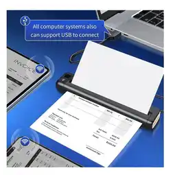 Falabella Impresora Termica Portatil para Viajes con Bluetooth Wifi y Soporte Carta oferta