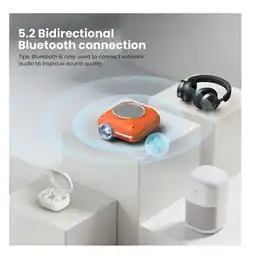 Falabella Proyector Portatil para Cine en Casa con Bluetooth y Soporte 1080p oferta