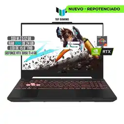 Falabella TUF AMD RYZEN 7-6800H RTX 3050Ti 4GB SSD 512GB RAM 24GB LED 15,6 FULL HD 144Hz oferta