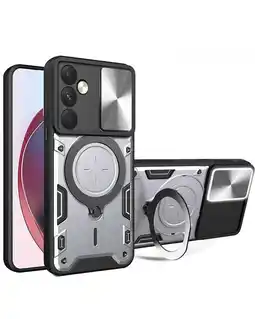 Falabella Funda Protección Cámara Con Soporte Compatible Samsung A15 Gris oferta