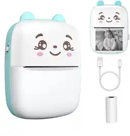 Falabella Mini Impresora Portátil Inalámbrica Con Bluetooth Azul oferta