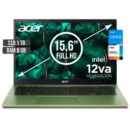 Falabella PORTATIL ASPIRE INTEL CORE I5-1235U SSD 1TB RAM 8GB LED 15,6 FHD oferta