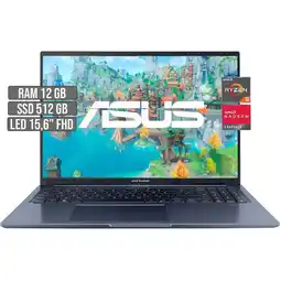 Falabella Portátil Vivobook AMD Ryzen 5 5600H 512GB 12GB LED 16 FHD oferta