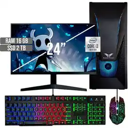 Falabella PC EQUIPO GAMER INTEL CORE I3-10105 SSD 2TB RAM 16GB LED 24 FHD oferta