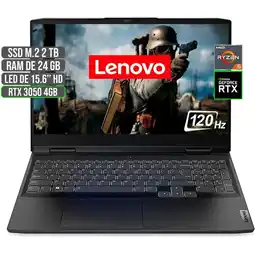 Falabella PORTATIL GAMING AMD RYZEN 5 6600H SSD 2TB RAM 24GB RTX 3050 4GB 15.6 FHD oferta